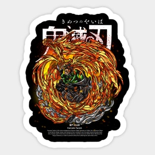 Fire Breathing Style! Hinokami Kagura Sticker